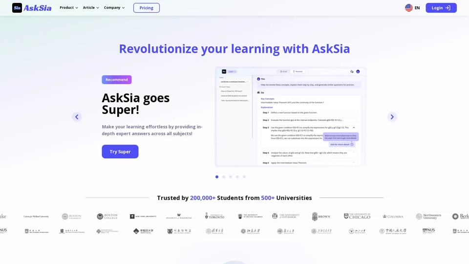 Asksia AI - Your Personal Tutor AI | Best Homework Helper!