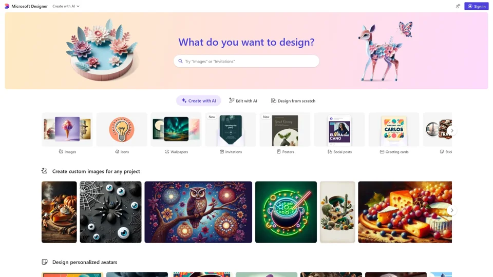 Microsoft Designer - Stunning designs in a flash