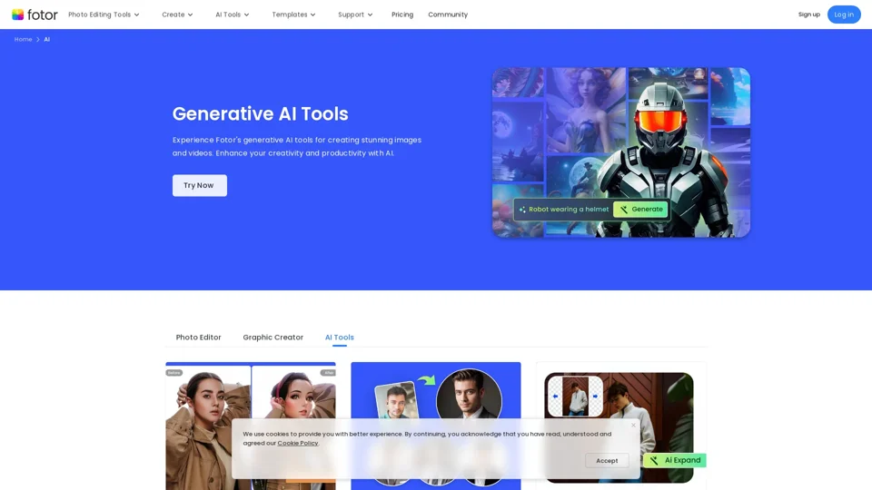 Generative AI Tools - Enhance Your Workflow With AI | Fotor