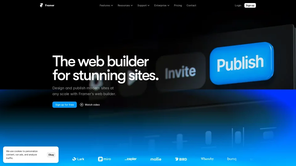 Framer — The web builder for stunning sites.