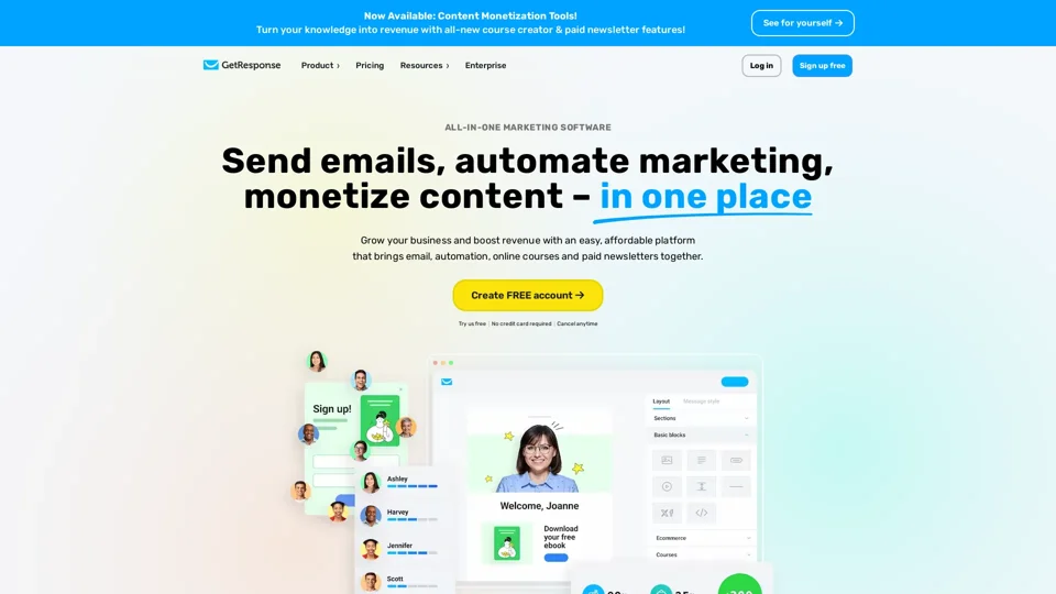 Marketing Software for Professional Email Marketing | GetResponse