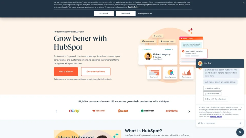 HubSpot | Software & Tools for your Business - Homepage