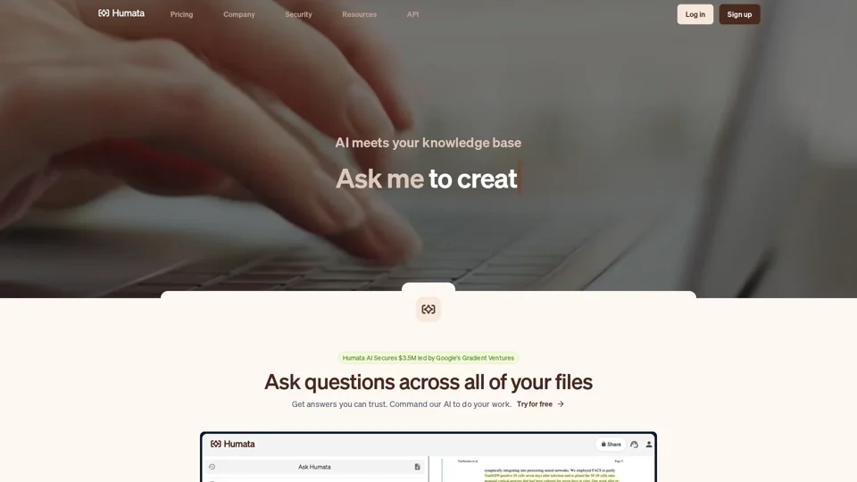 Humata: AI for your files