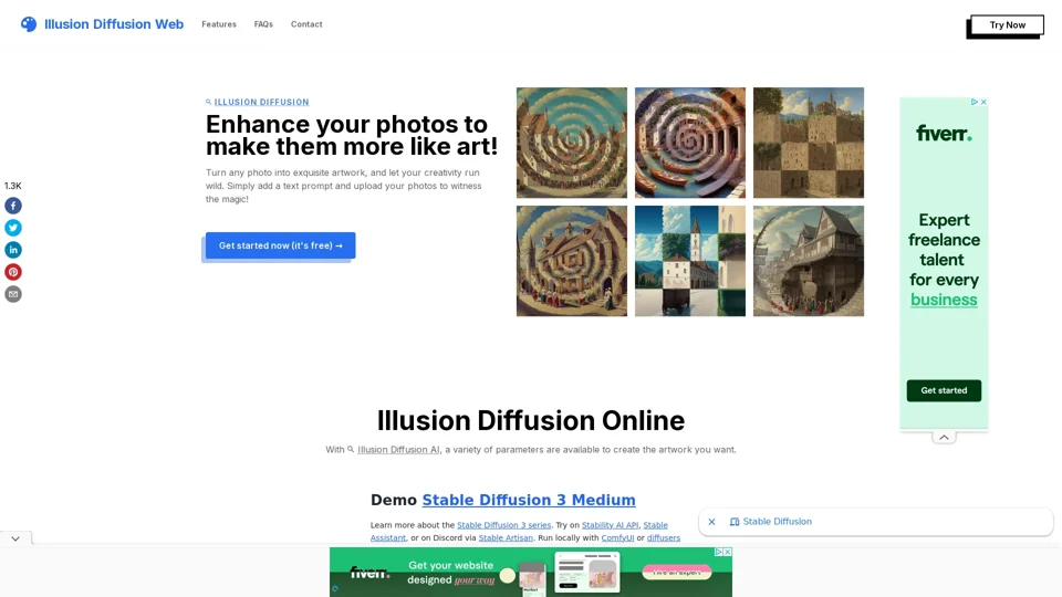 Illusion Diffusion: Free to Use AI - Illusion Diffusion Web