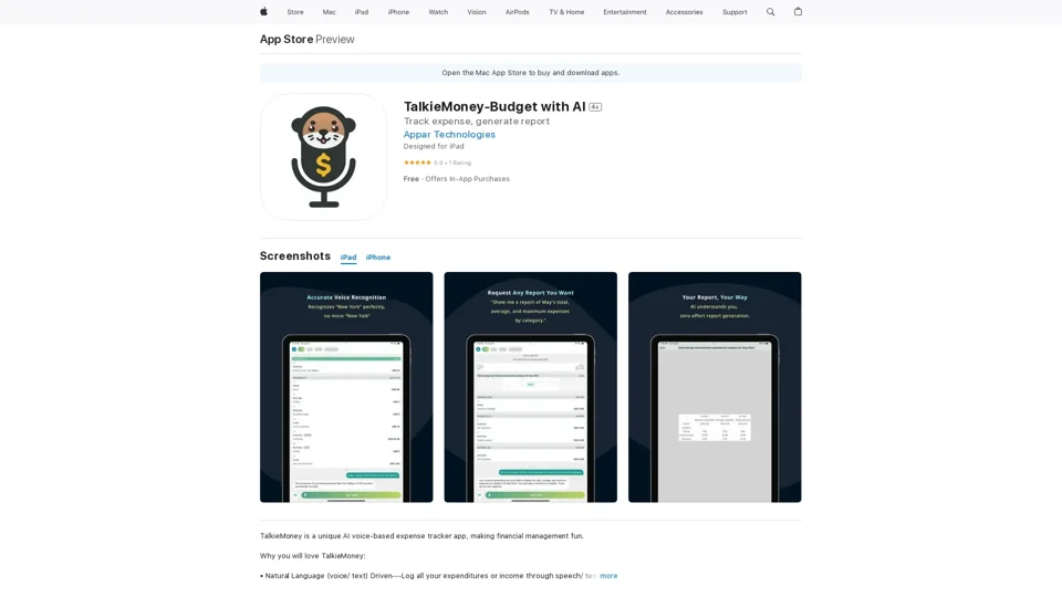 TalkieMoney-Budget with AI on the App Store