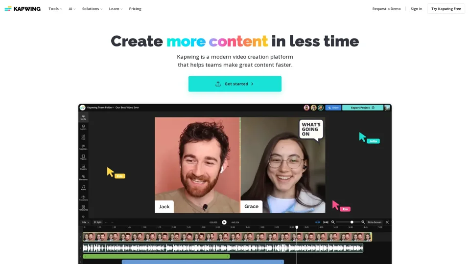 Kapwing — Create more content in less time