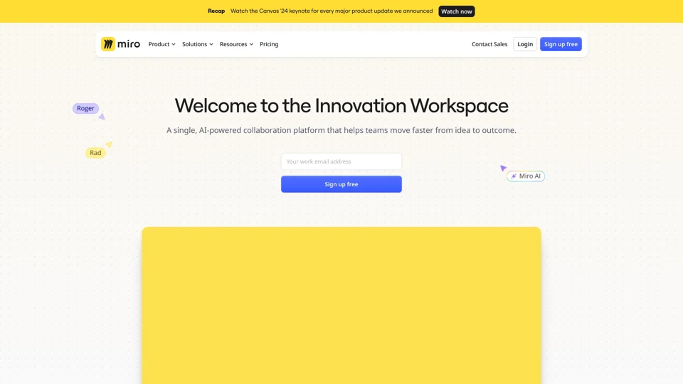 Miro | The Innovation Workspace