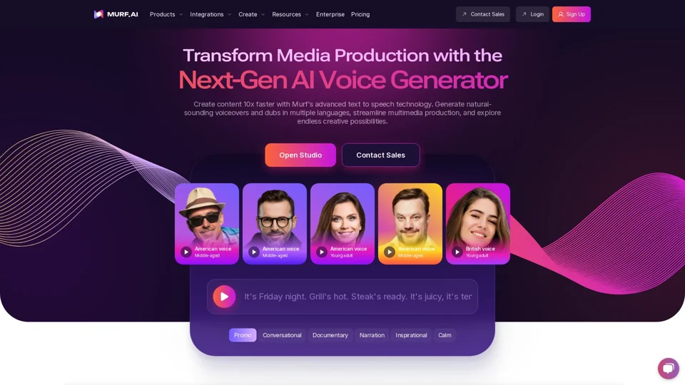 Free AI Voice Generator: Versatile Text to Speech Software | Murf AI