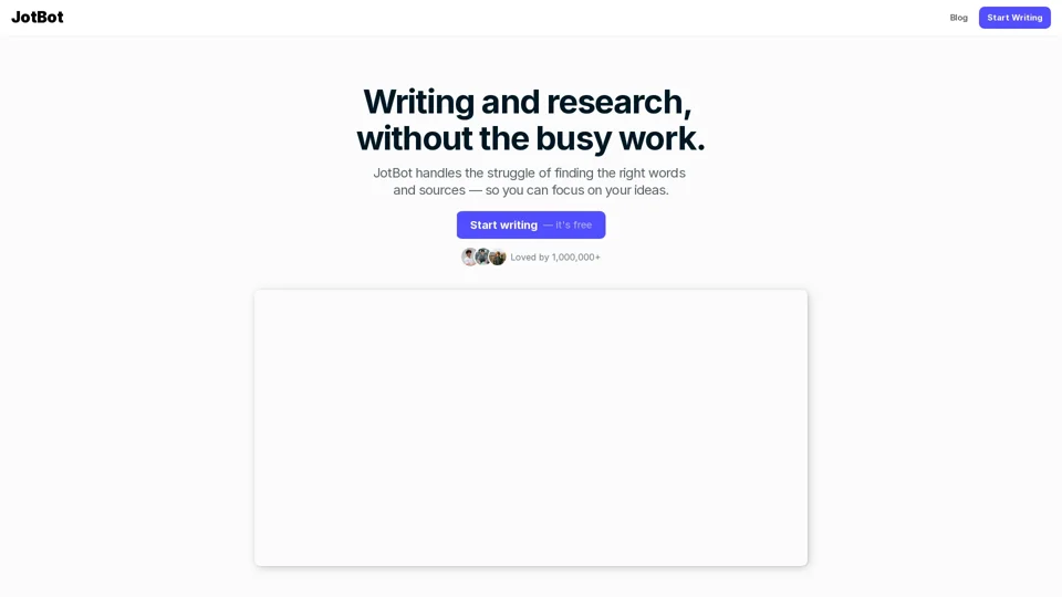 AI Writing Assistant | JotBot