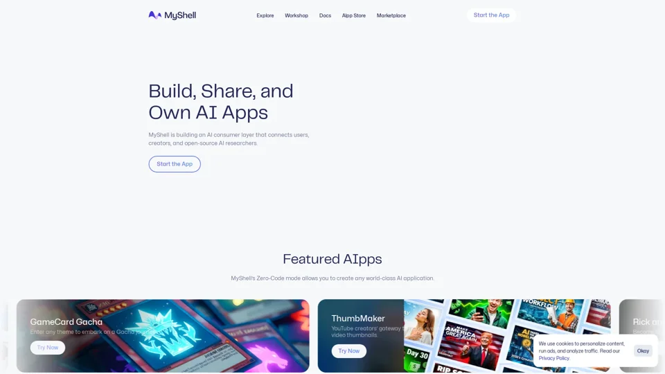 MyShell AI | Build, Share, and Own AI APP