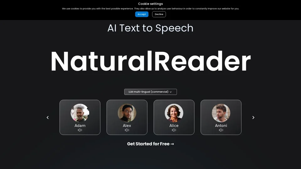 AI Voices - NaturalReader Home