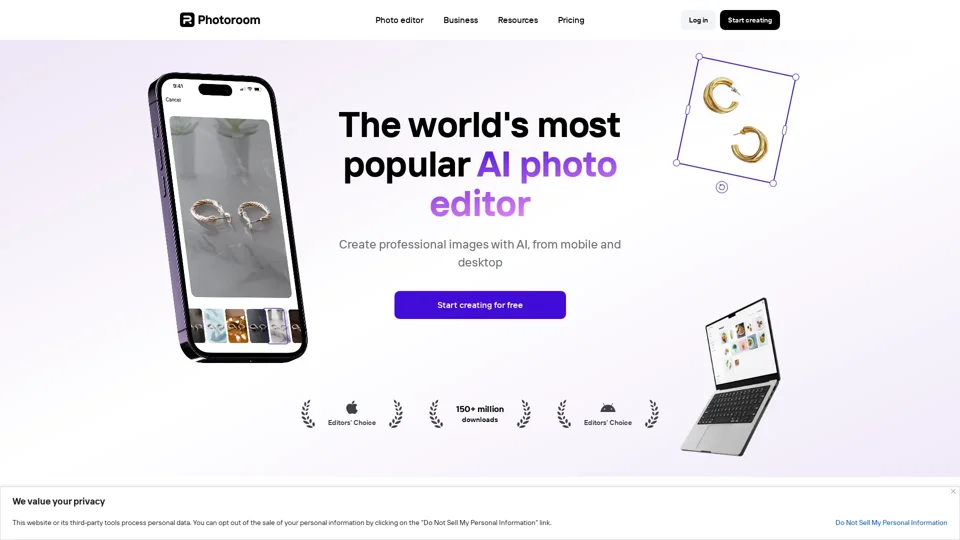 AI Photo Editor: Remove Background & Create Product Pics | Photoroom