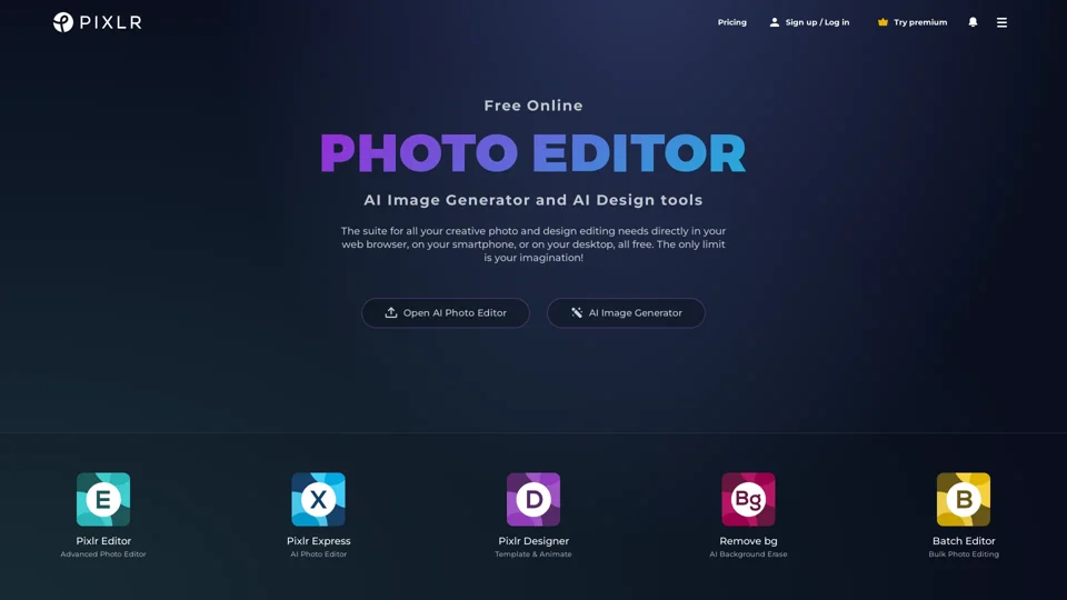 Free Online AI Photo Editor, Image Generator & Design tool