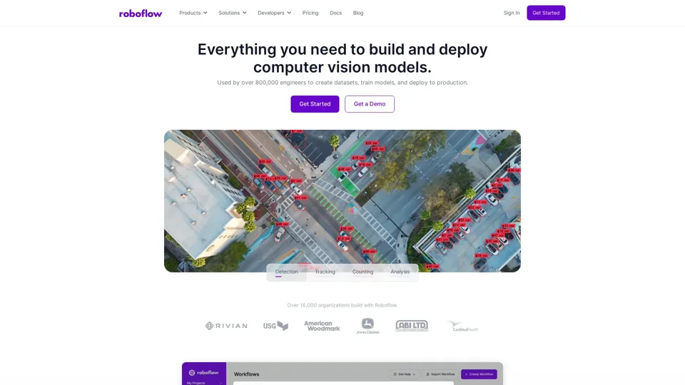 Roboflow: Computer vision tools for developers and enterprises