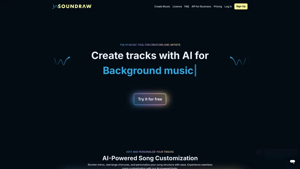 AI Music Generator SOUNDRAW