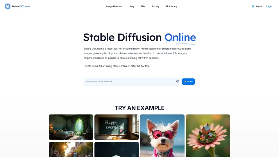 Stable Diffusion Online