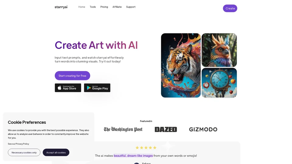 starryai - AI Art Generator App - AI Art Maker