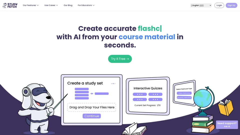 Study Fetch | The Top AI Learning Platform