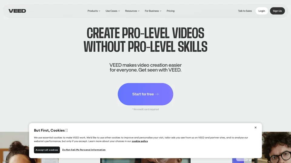 VEED.IO - AI Video Editor - Fast, Online, Free