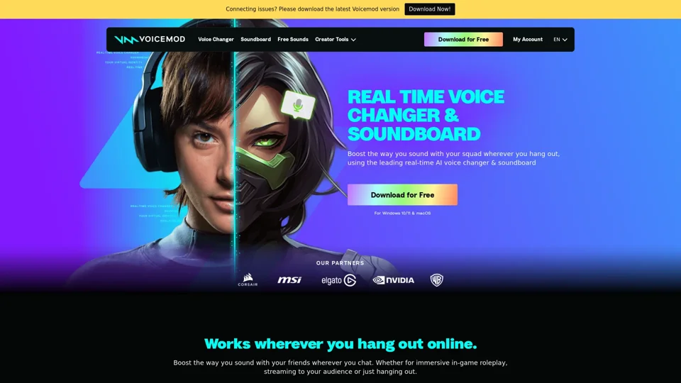 Free Real Time Voice Changer for PC & Mac | Voicemod