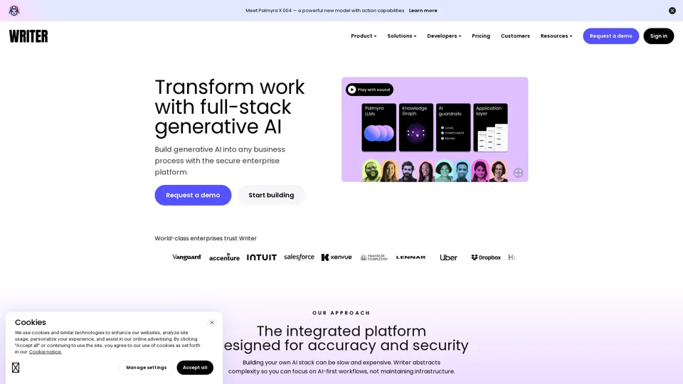 Writer - The full-stack generative AI platform