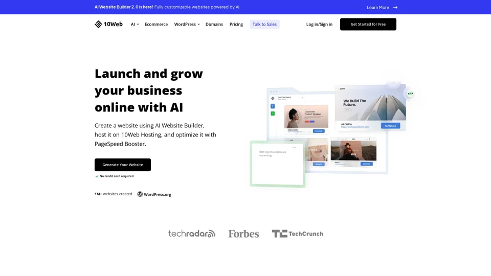 Launch and Grow Your Business Online with 10Web