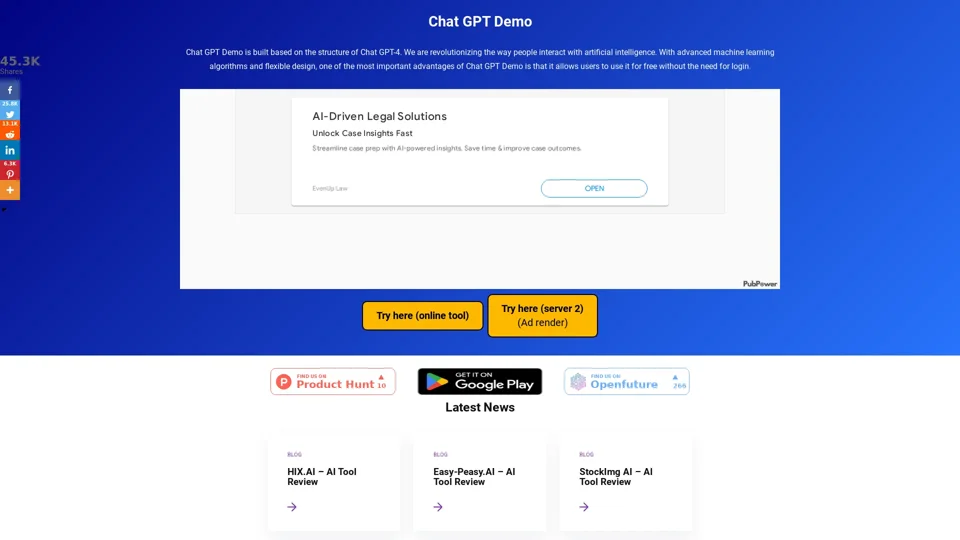 Chat GPT Online Free - No Login - ChatGptDemo