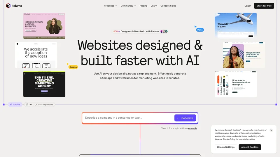 Relume — Websites designed & built faster with AI | AI website builder