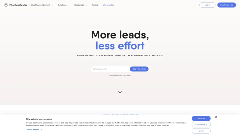 PhantomBuster: More leads, less effort