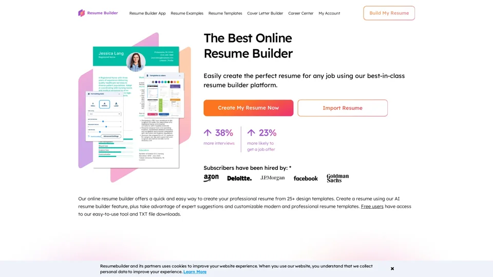 The Best Free Online Resume Builder - ResumeBuilder.com