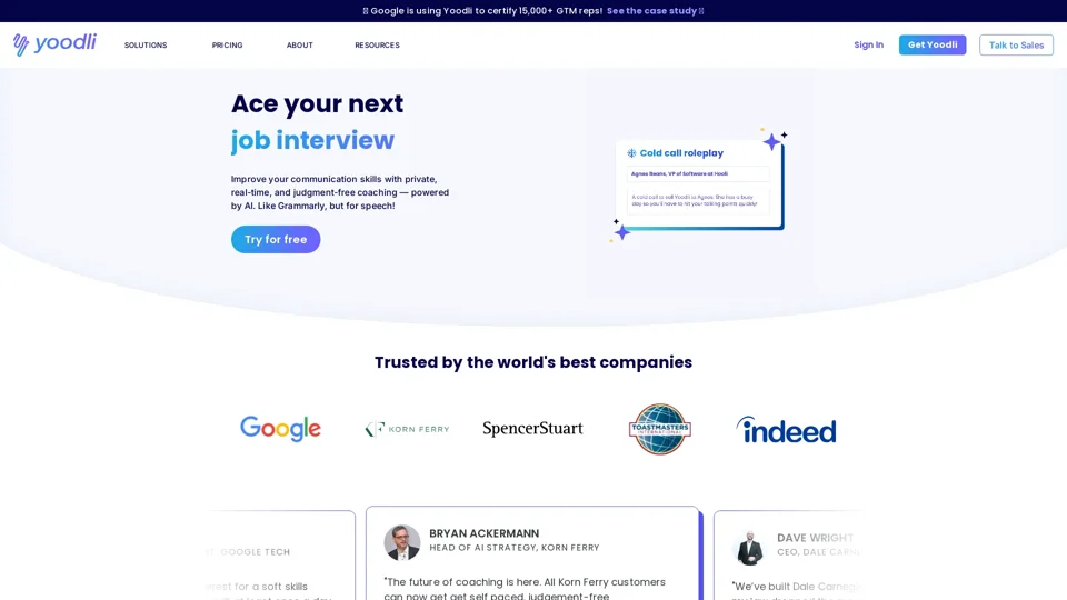 Yoodli | Free Communication Coach