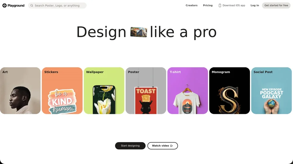 Free AI Design Tool: Logos, T-Shirts, Social Media - Playground