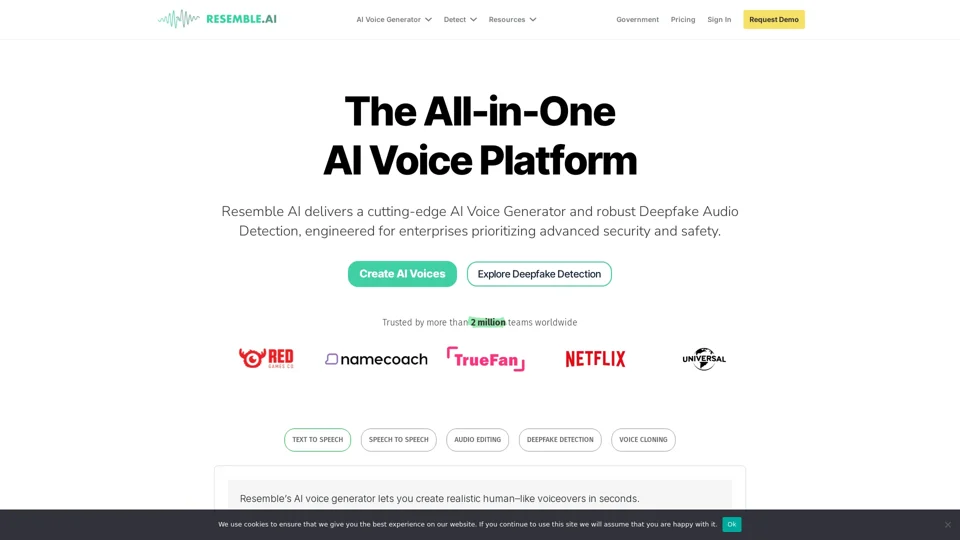 AI Voice Generator with Text to Speech and Speech to Speech