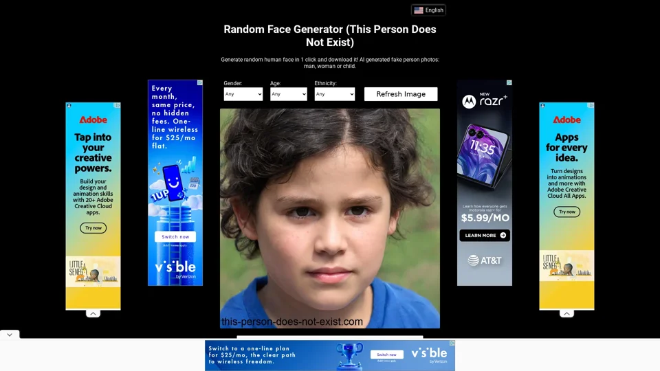 This Person Does Not Exist - Random Face Generator