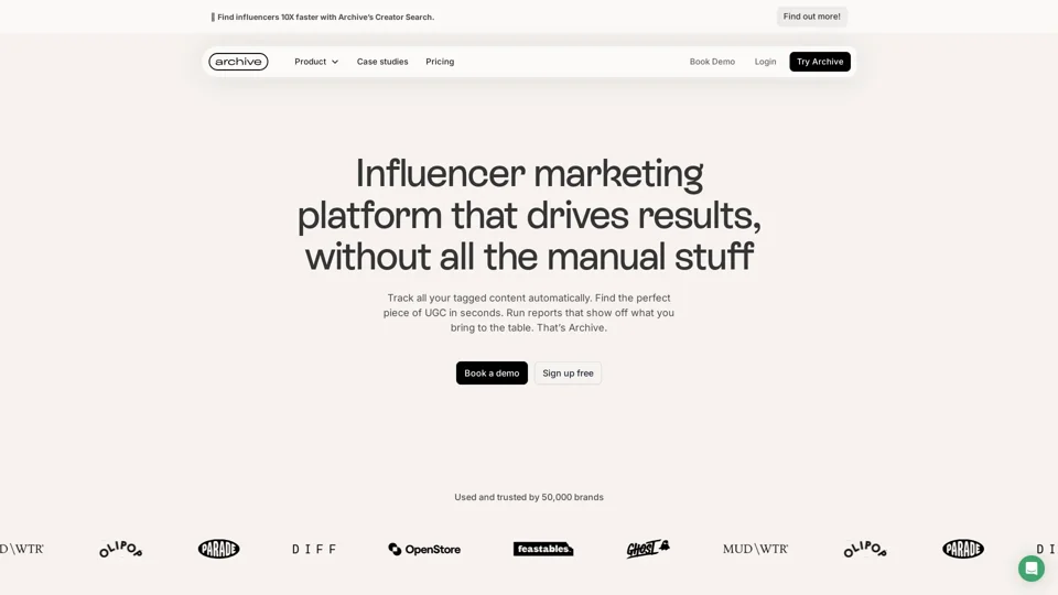 Archive | Influencer Marketing Platform