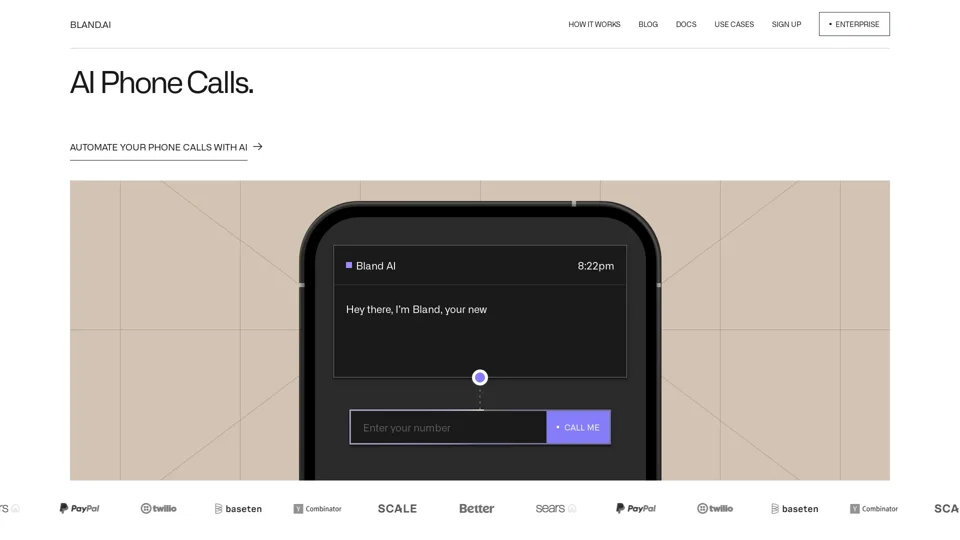 Bland AI | Automate Phone Calls with Conversational AI for Enterprises