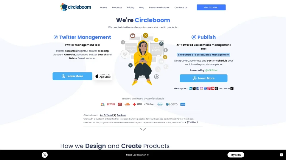 Circleboom enables users, brands, and SMBs to grow and strengthen their Social accounts.