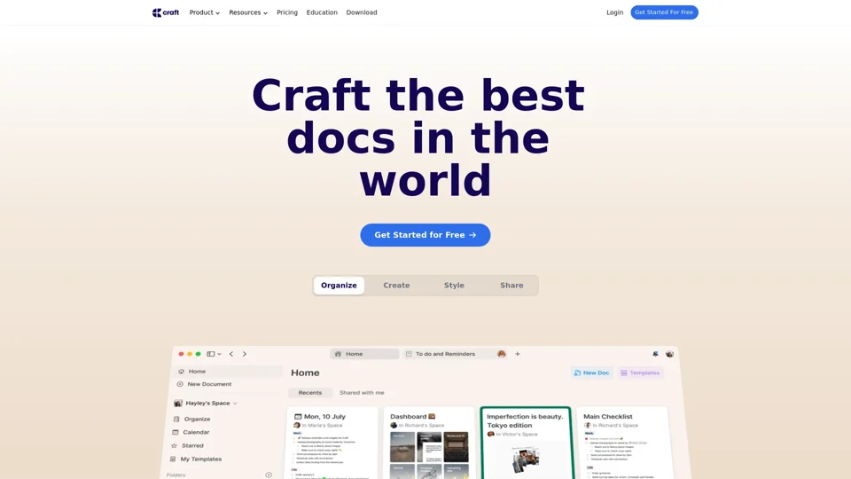 Craft – The Future of Documents