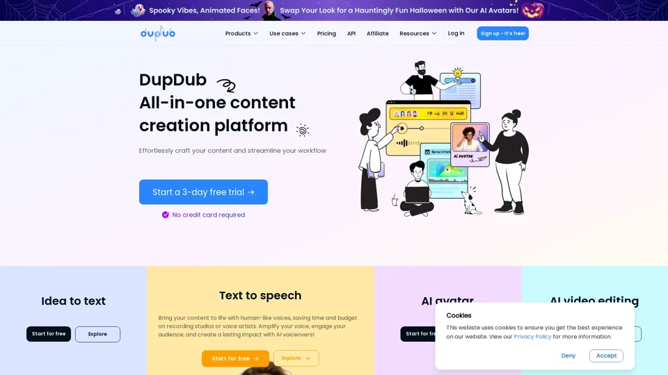 Dupdub AI Tools: Social Media Content Creation Software