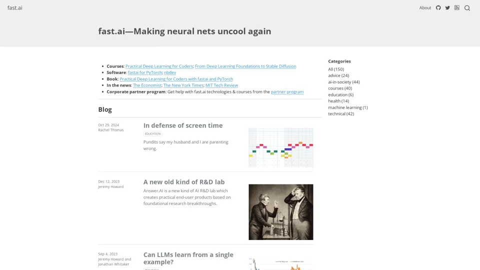 fast.ai—Making neural nets uncool again – fast.ai