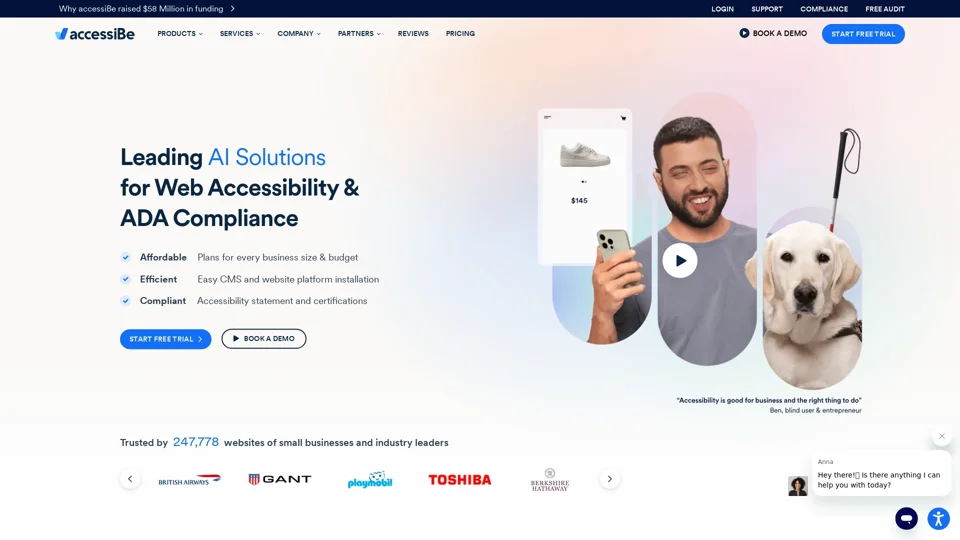 Web Accessibility Solution for ADA Compliance & WCAG - accessiBe