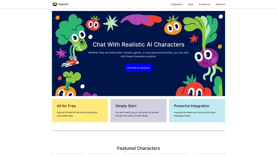 Free AI Generators & Characters - AIgentor