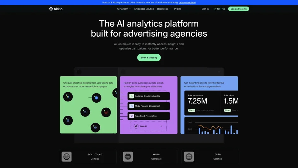 AI Analytics for Media Agencies | Akkio