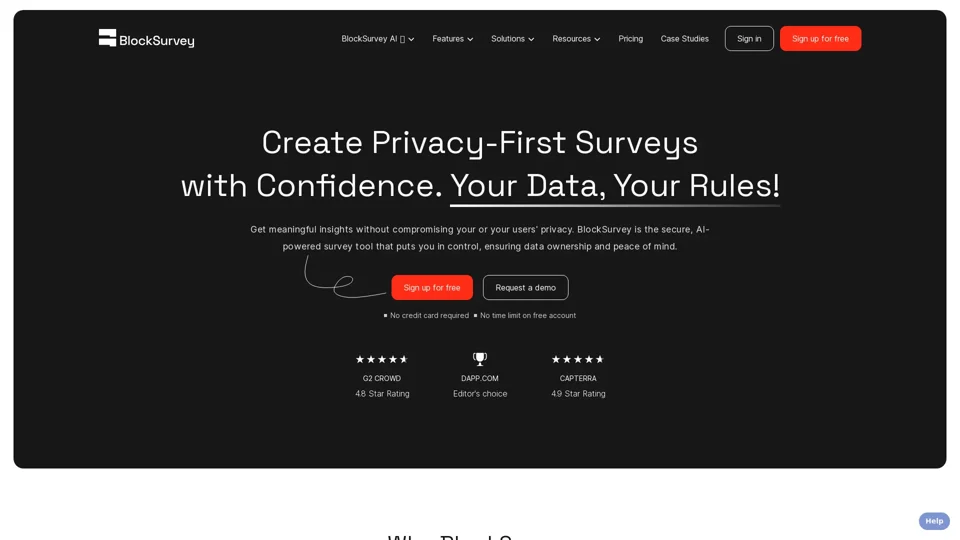 Create Privacy-First Surveys with Confidence. Your Data, Your Rules. | BlockSurvey