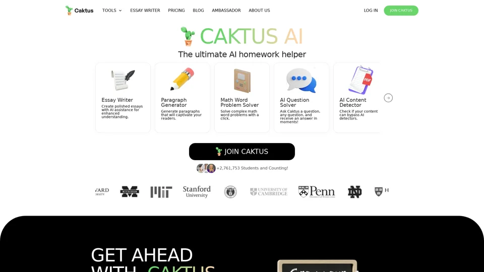 Caktus AI | Homework Helper
