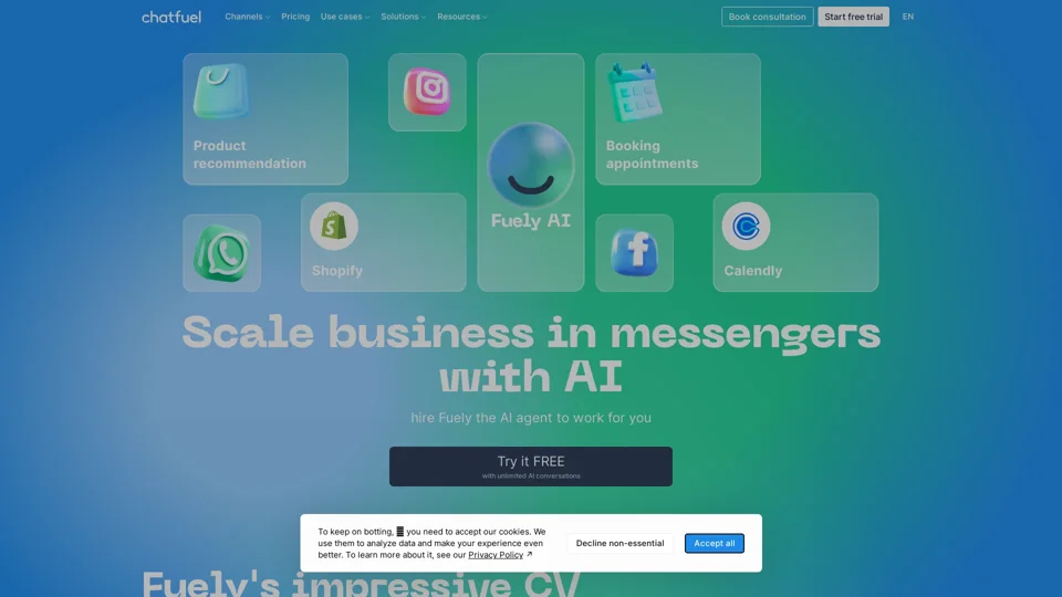 Chatfuel | AI agents for automated sales | Meta’s partner