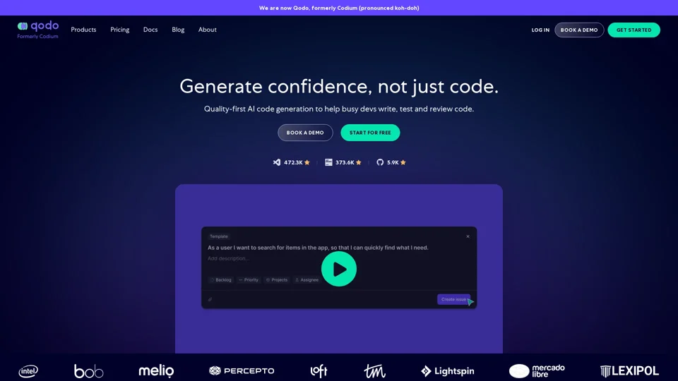Quality-first AI Coding Platform | Qodo (formerly Codium)