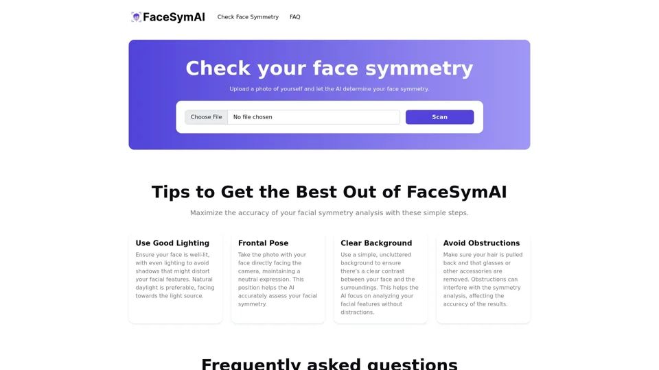 Determine Your Face Symmetry with AI