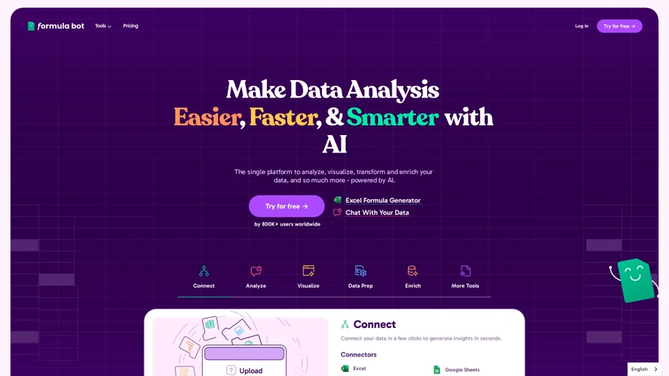 AI Data Analytics Free Tools - Formula Bot