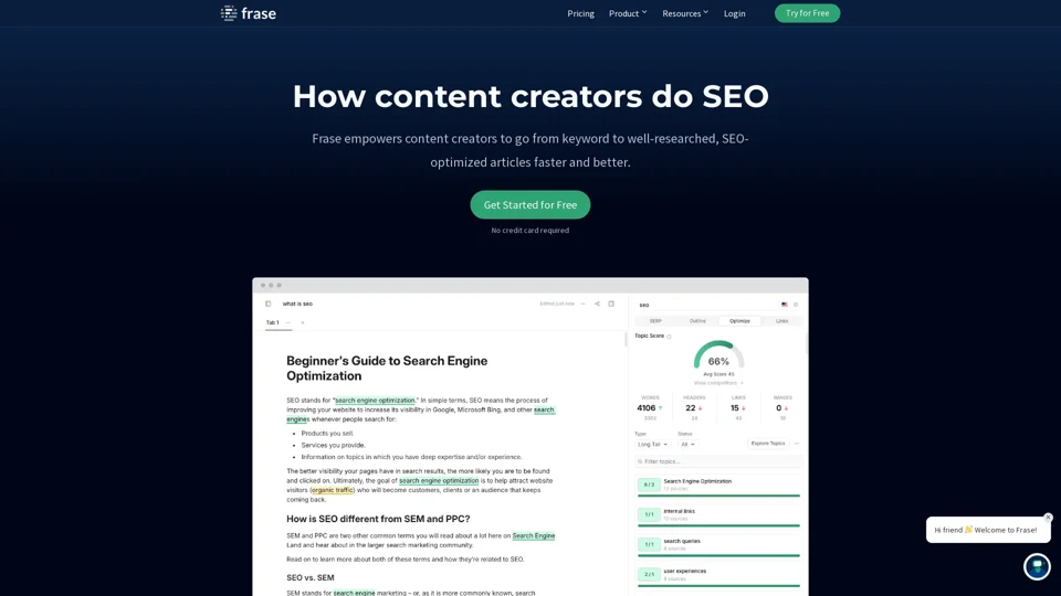 Frase - Best SEO Content Optimization Tool & AI Writer